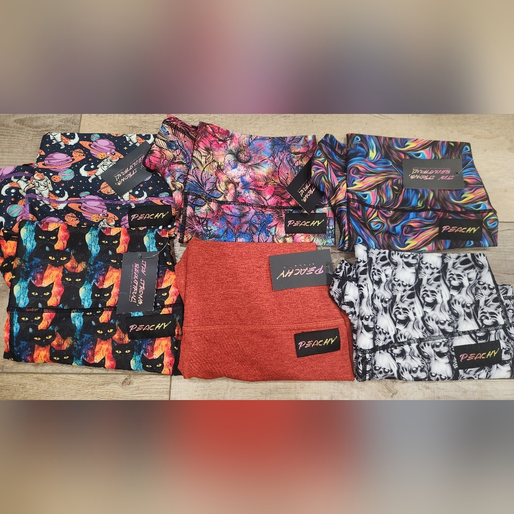 Lot Of 6 Peachy Athletic Shorts Size XL